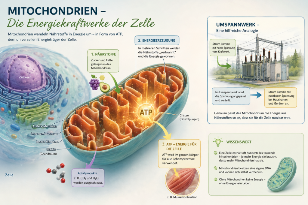 Mitochondrien, die Kraftwerke der Zellen